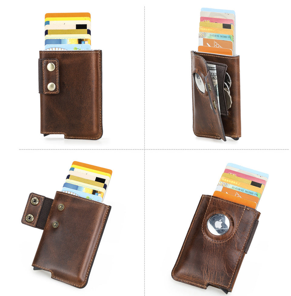 The Wrynthex™ Max Wallet by Camel Mountain – 0.3L Smart RFID Wallet with AirTag Slot