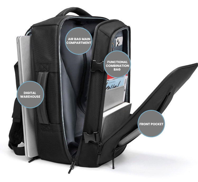 The Quanta ProX Vacuum Backpack by Camel Mountain – 35L, Fits Up to 16