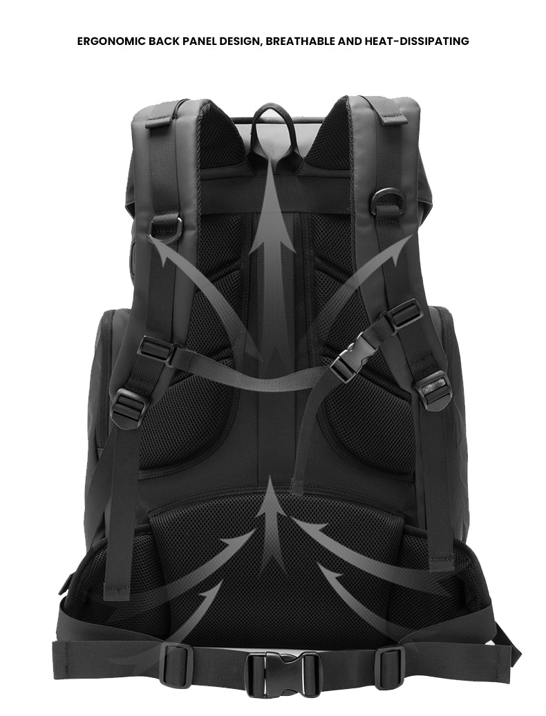 The Quoltrax™ Turbo Backpack by Camel Mountain – 35L, Fits 16" Laptop