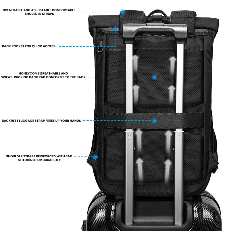 The Elthorik™ Plus Backpack by Camel Mountain – 31L, Fits 16" Laptop