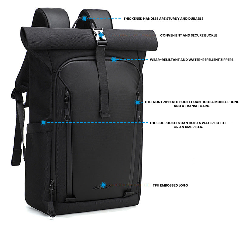The Elthorik™ Plus Backpack by Camel Mountain – 31L, Fits 16" Laptop