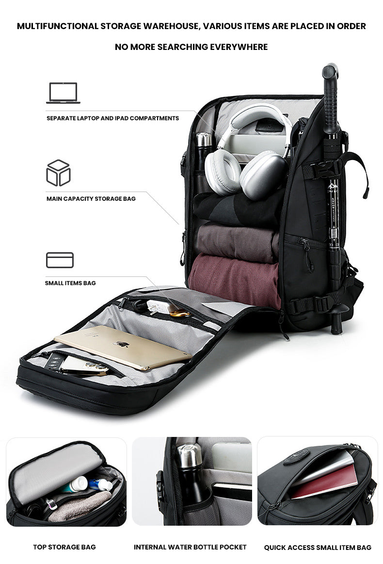 The Drovanis™ Xtreme Backpack by Camel Mountain – 35L, Fits 16" Laptop