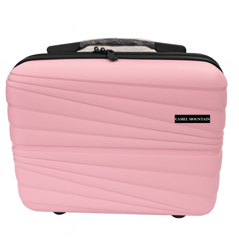 Camel Mountain® INFINITY – Unbreakable 14” Travel Beauty Case with Handle Strap
