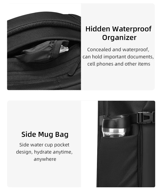 The Bralthex™ Max Backpack by Camel Mountain – 35L, Fits 16" Laptop