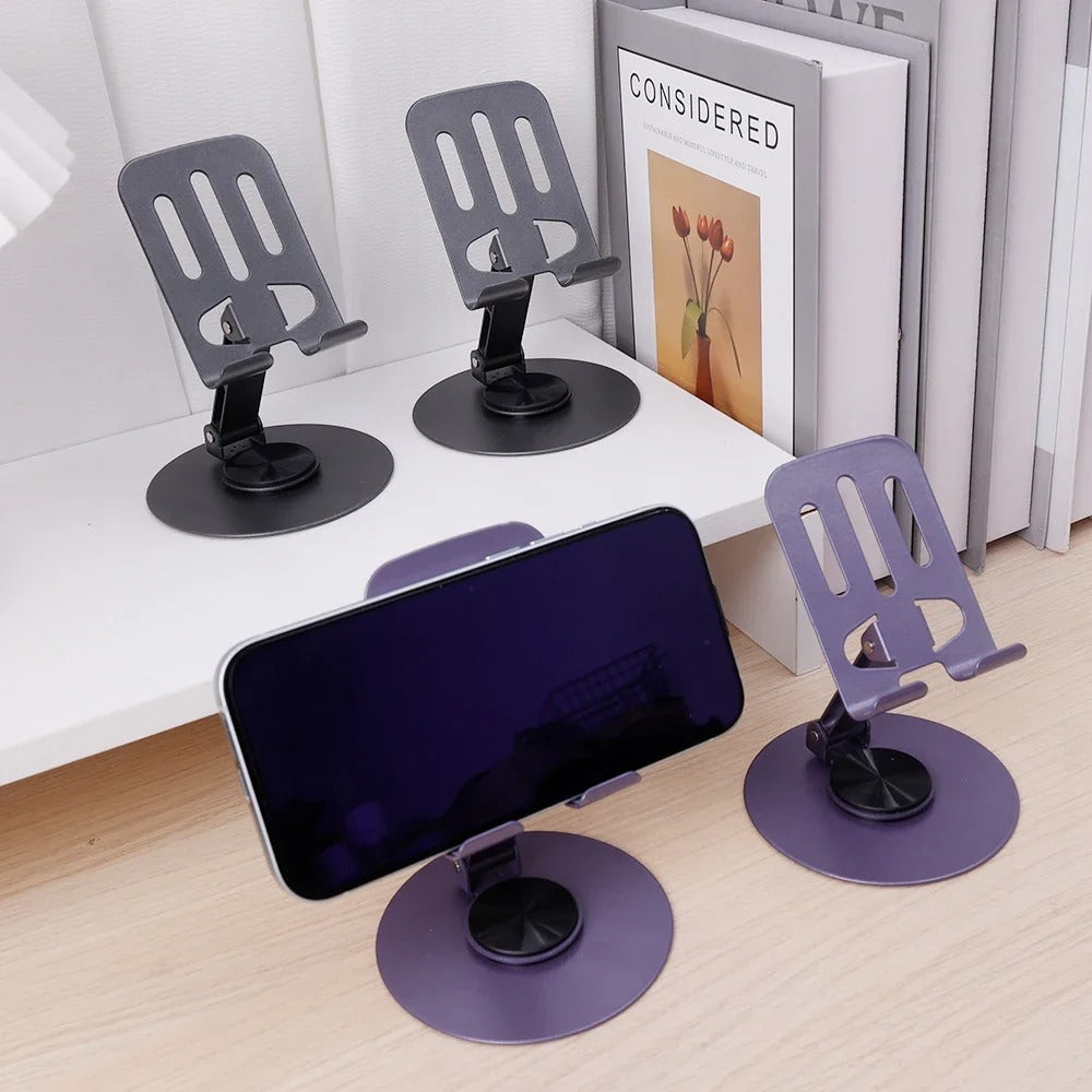 The Draxon™ Mobile/Tablet Stand – 360° Rotatable, Adjustable Height, Portable