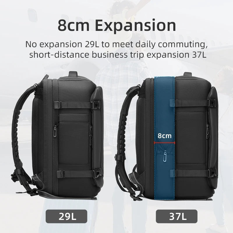 The Bralthex™ Max Backpack by Camel Mountain – 35L, Fits 16" Laptop