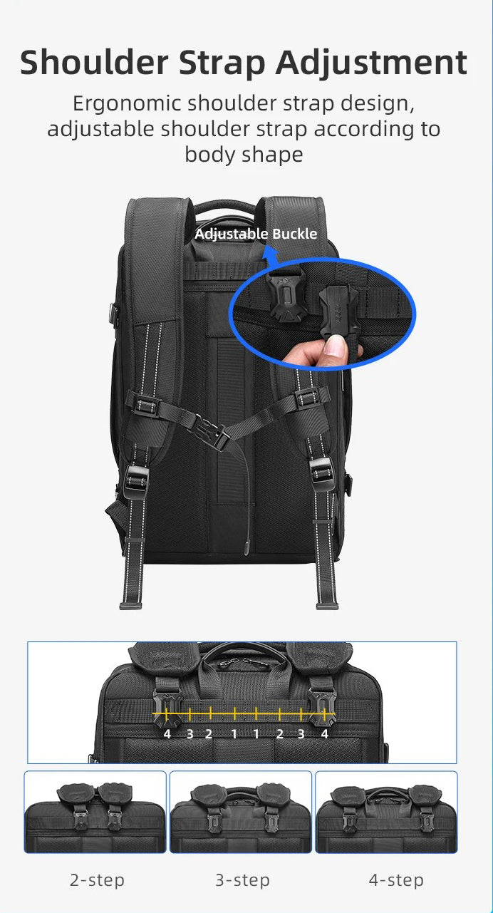 The Bralthex™ Max Backpack by Camel Mountain – 35L, Fits 16" Laptop