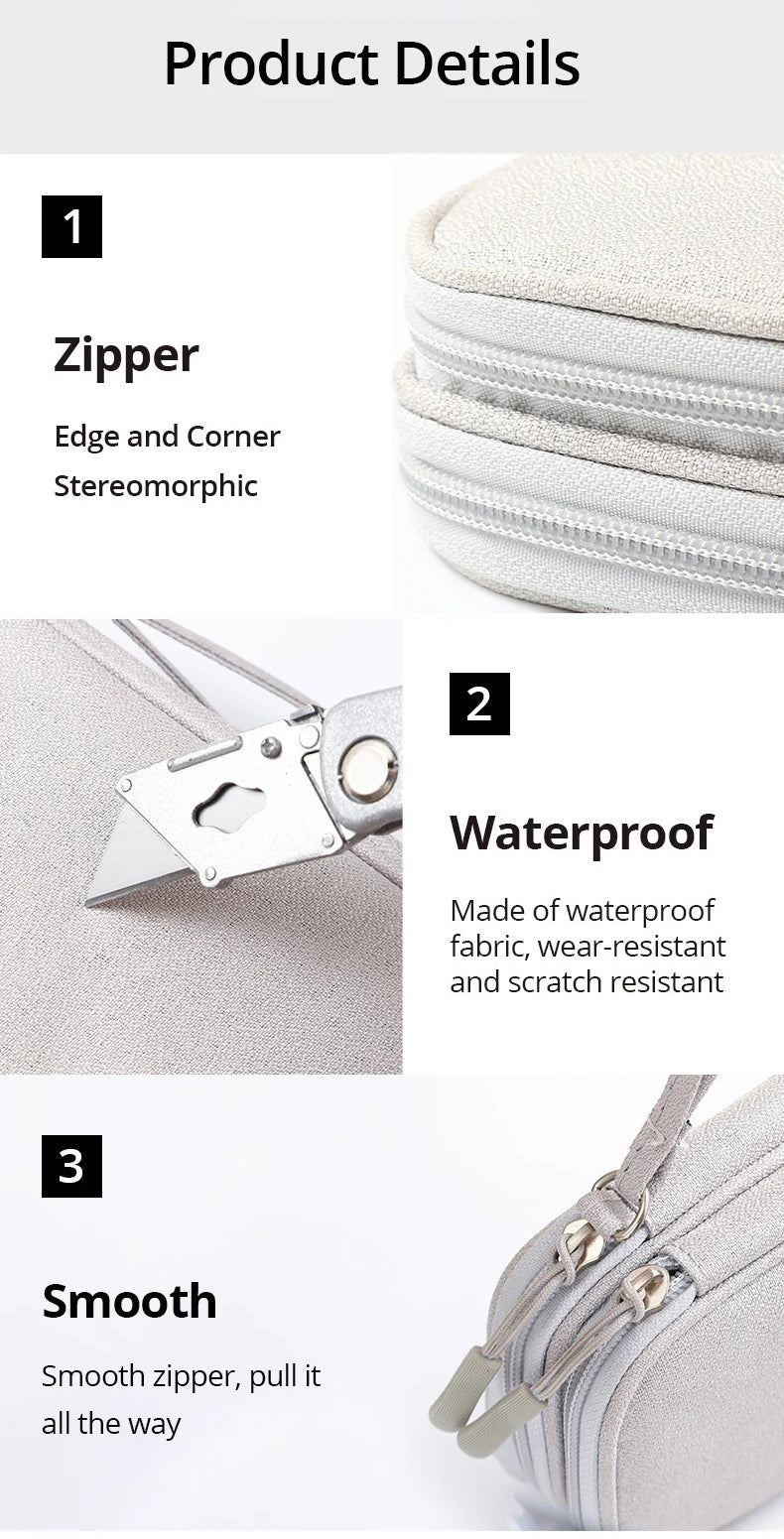 The Jexiron™ Prime Storage Bag by Camel Mountain – 1L, Compact Tech Organizer