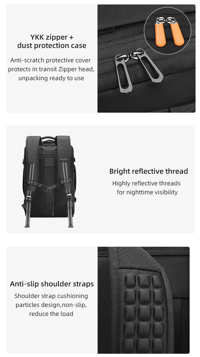 The Bralthex™ Max Backpack by Camel Mountain – 35L, Fits 16" Laptop