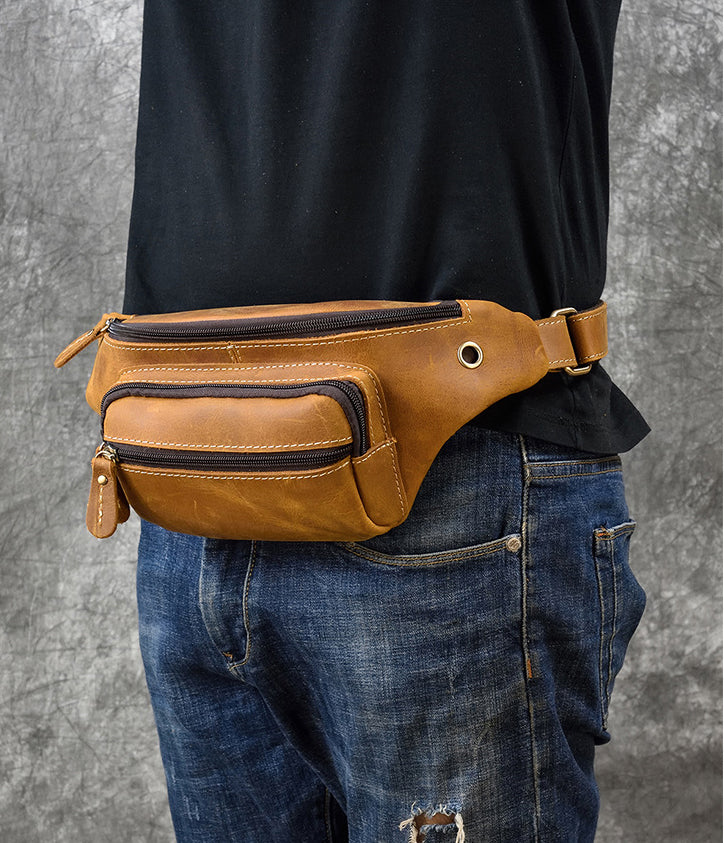 Camel Mountain Cipher™ Evolve Chest Bag Leather Sling Bag for Men 2L ...