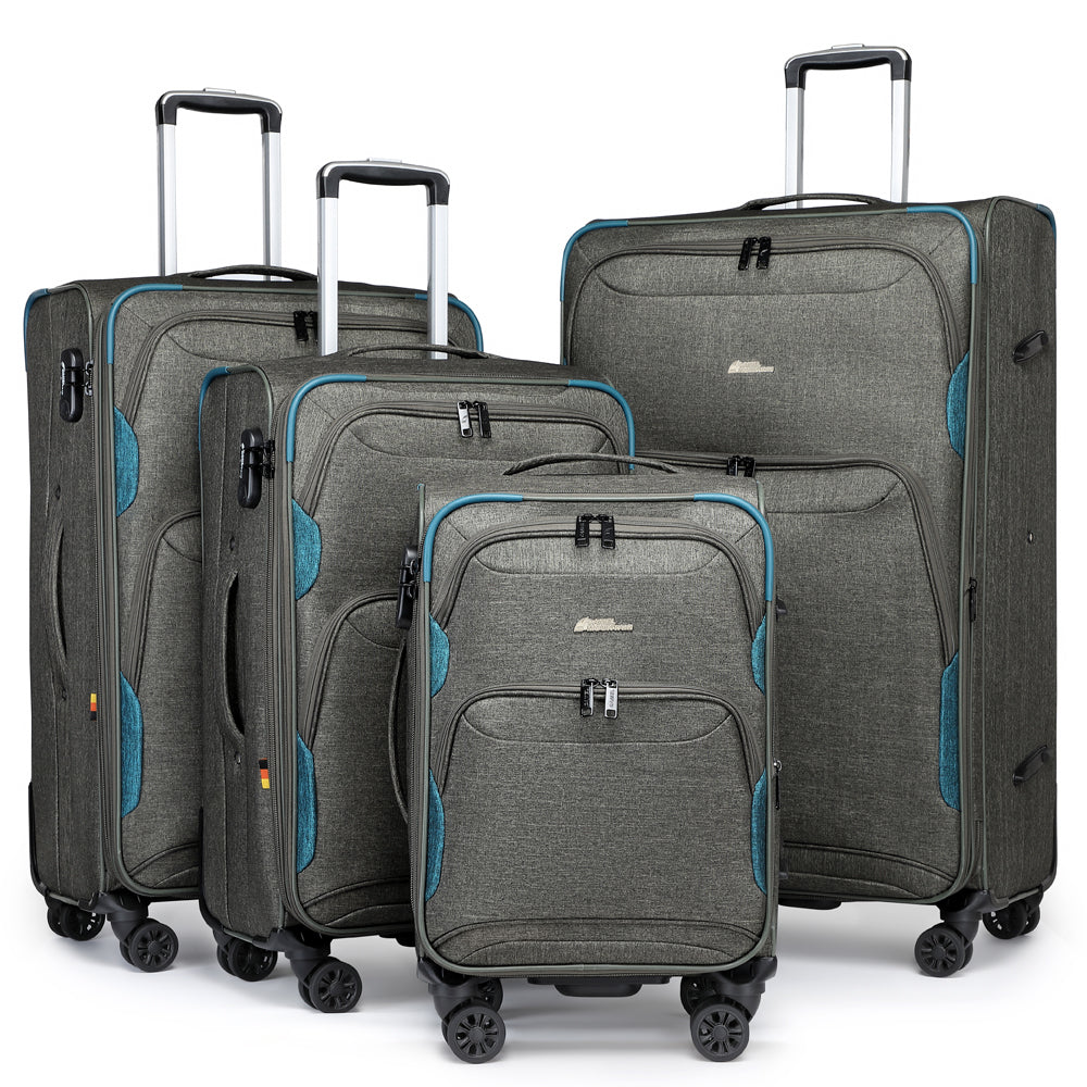 Camel Mountain® Platinium Set Of Four 20 Inch 24 Inch 28 Inch and 32 Inch luggage set