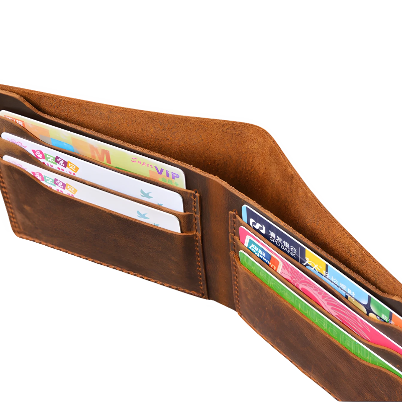 The Kavorion™ Exclusive Wallet by Camel Mountain – 0.24L Genuine Leather, Slim Urban Style