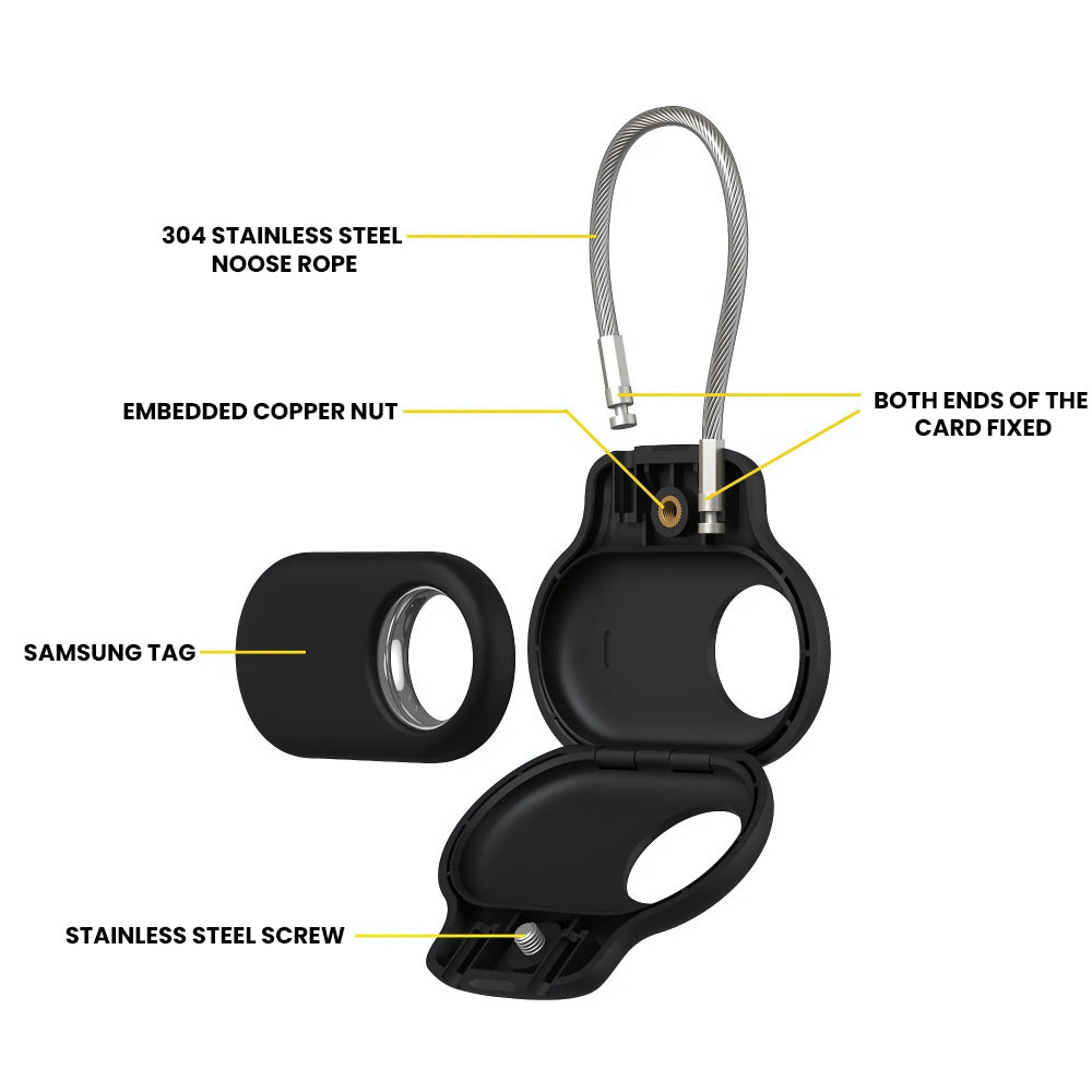 The Vylaris™ ProX Airtag Case by Camel Mountain – Designed for Samsung SmartTag 2