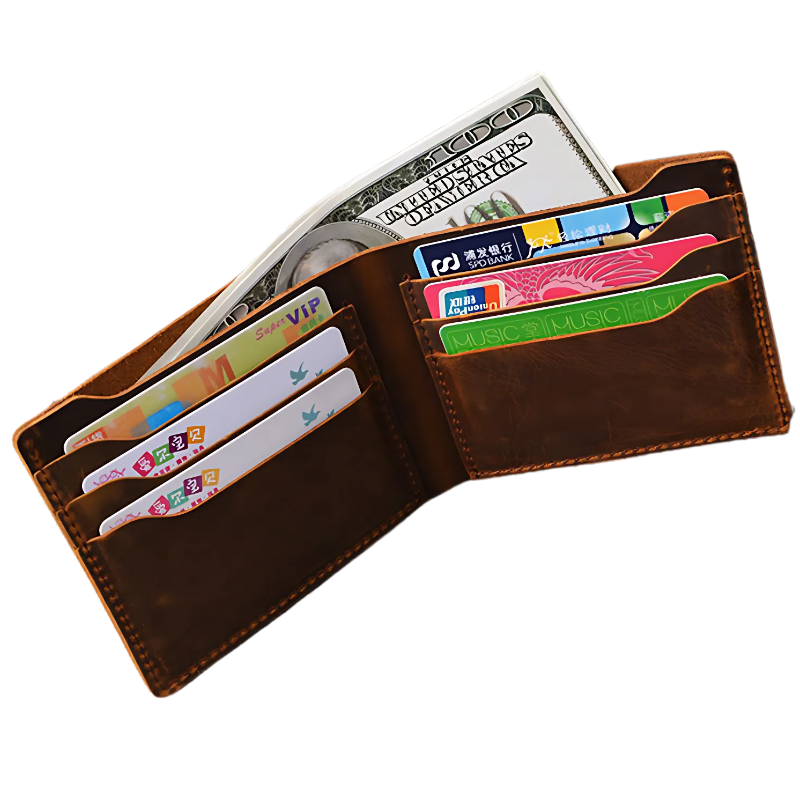 The Kavorion™ Exclusive Wallet by Camel Mountain – 0.24L Genuine Leather, Slim Urban Style