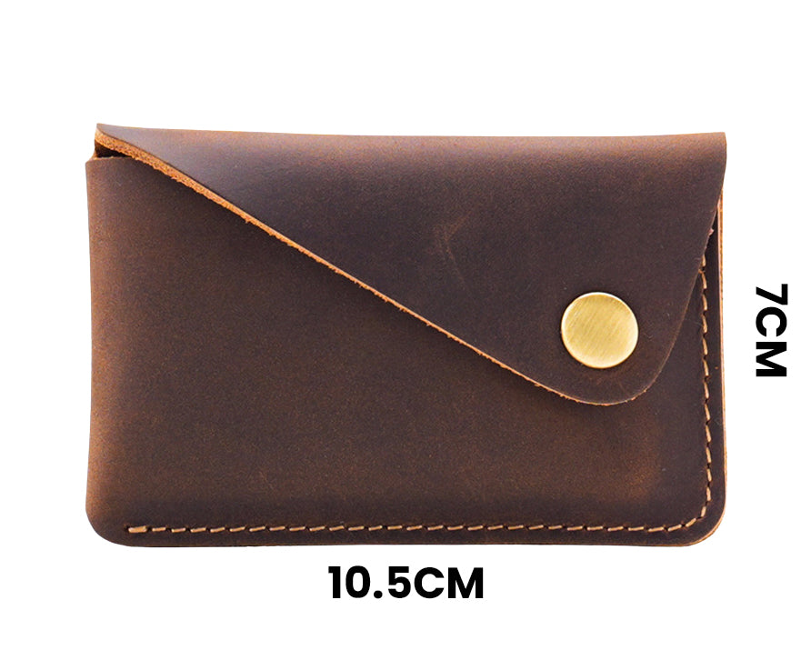 The Travorix™ Plus Wallet by Camel Mountain – 0.088L Slim Retro Leather Card & Coin Wallet
