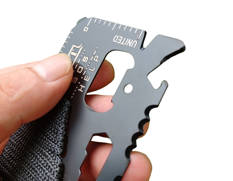 The Polaryx™ Luxe Card Knife by Camel Mountain – Premium 14-in-1 Tool in Pocket Size