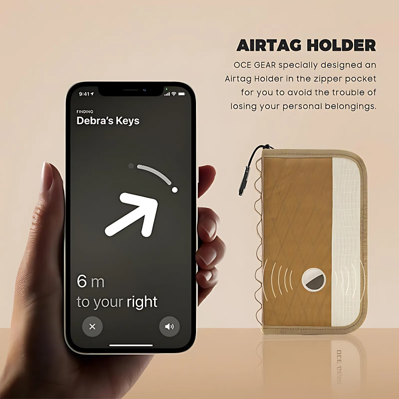 The Joryx™ Max Bag by Camel Mountain – 1L RFID Anti-Theft Passport Organizer