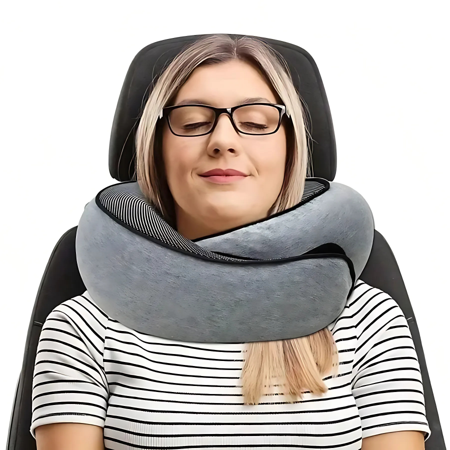 The Solatrix™ Pro Pillow by Camel Mountain - Memory Foam, 360° Neck Support