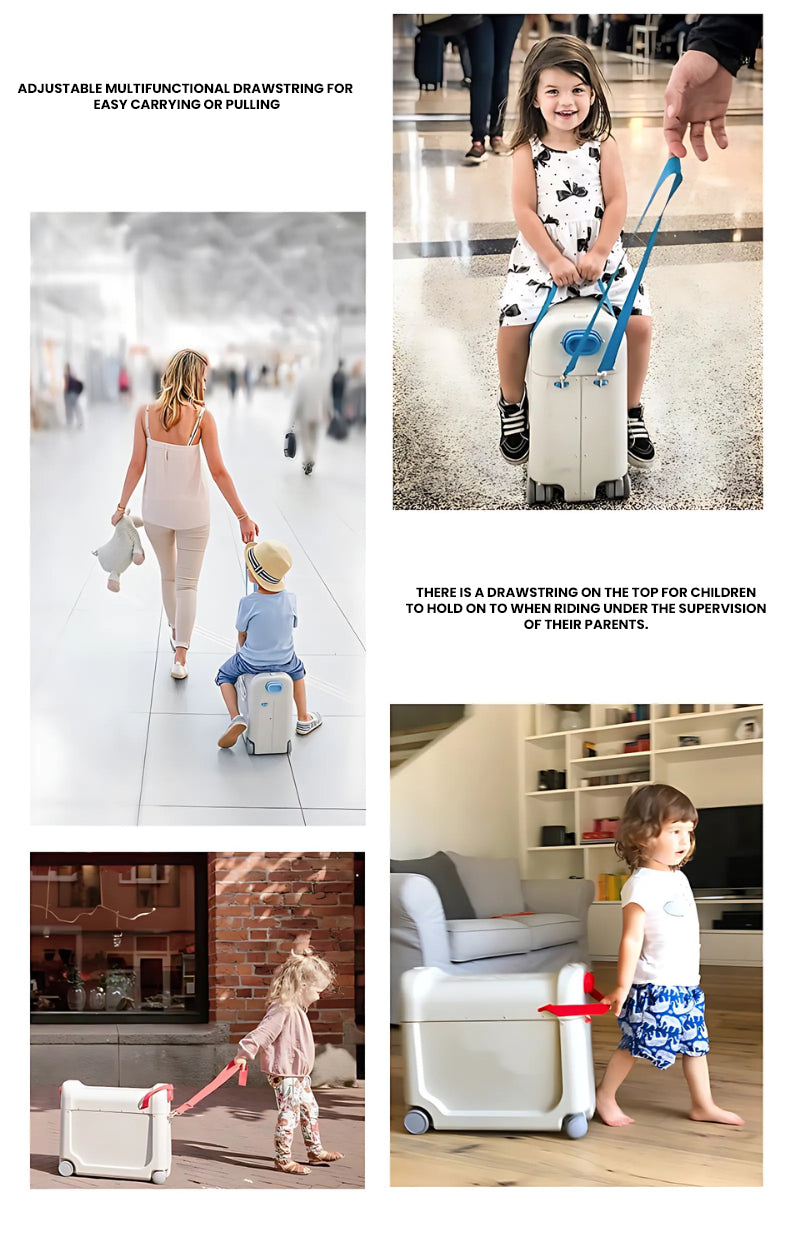 The JetRider™ Travel Bed Suitcase by Camel Mountain – 20L, Multifunctional Ride-On for Kids