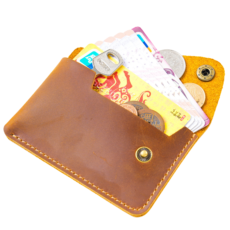 The Travorix™ Plus Wallet by Camel Mountain – 0.088L Slim Retro Leather Card & Coin Wallet