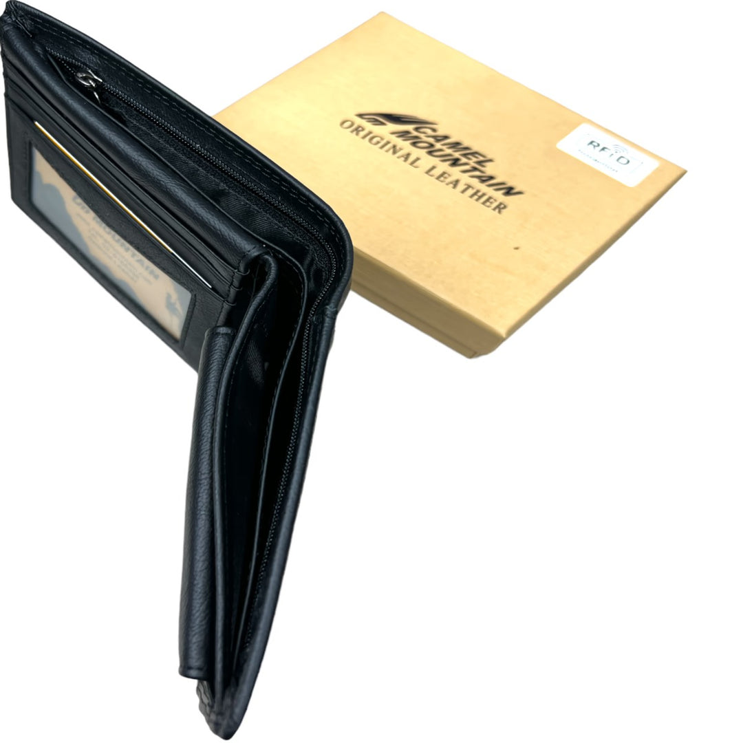 Camel Mountain® Germen Soft Leather RFID Wallet