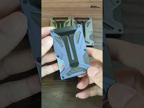 The Zayliron™ ProX Wallet by Camel Mountain – 0.08L, Ultra-Slim Magnetic Metal Wallet