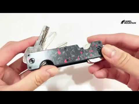 The Oxeneris™ Luxe Keychain by Camel Mountain – Ultra-Slim EDC Organizer