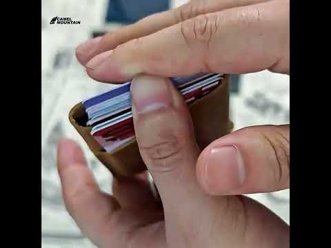 The Raltheron™ Turbo Wallet by Camel Mountain – Genuine Leather, Ultra Slim