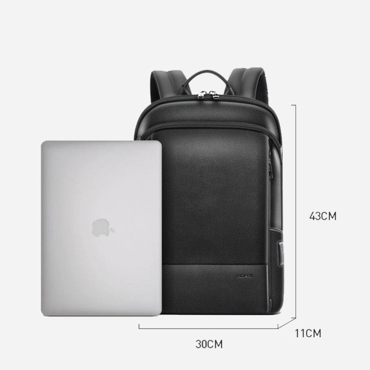 Black travel laptop backpack