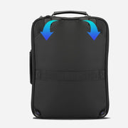 Breathable back black backpack
