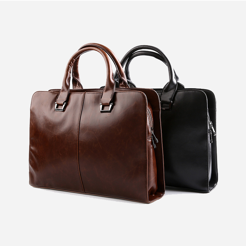 Jacques Leather business Handbag – Camel Mountain