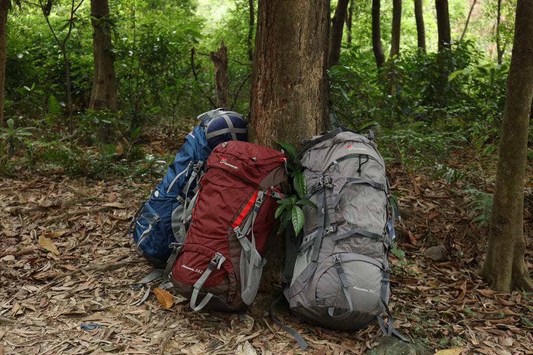 200l hiking backpack The Mountaineer 70L Hiking Camping Backpack Waterproof Backpack Gray
