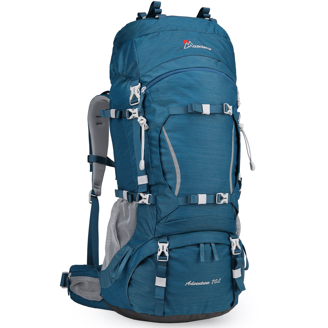 The Mountaineer 70L Hiking Camping Backpack Waterproof Backpack Wine Red The Mountaineer 70L Hiking Camping Backpack Waterproof Backpack Wine Red