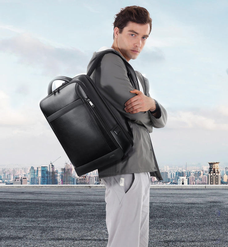The Lucille Elegant Business Laptop Leather Backpack