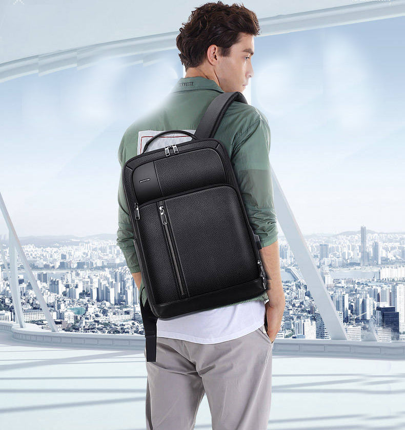 The Nova Elite Business Laptop Leather Backpack