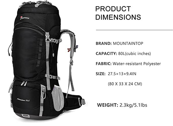The Venturer Pro Backpack Sports Backpack 80L Backpack Best Backpack Gray The Venturer Pro Backpack Sports Backpack 80L Backpack Best Backpack Gray