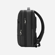 black backpack for business travelers